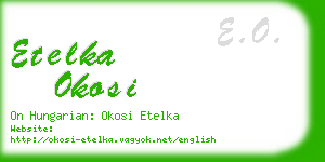 etelka okosi business card